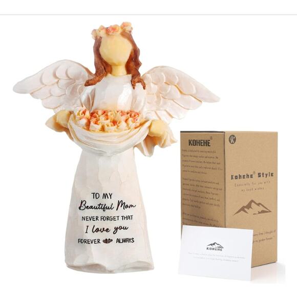 Mom Angel Figurine 5.51"x4.13", weight: 8.11 oz - Picture 1 of 5